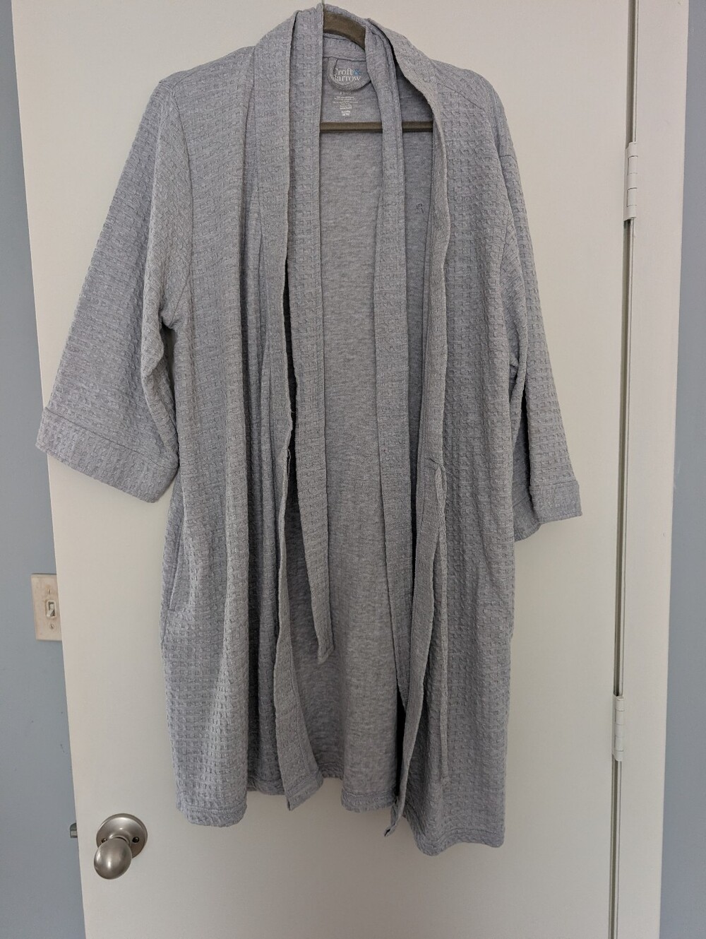 croft & barrow Light Gray Open-Front Coatigan